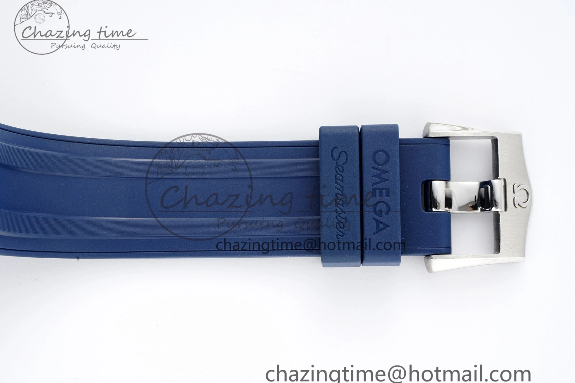 0305 SmartChoice Seamaster Diver 300M ZF 1:1 Best Edition Blue Ceramic Gray Dial on Blue Rubber Strap A 7735